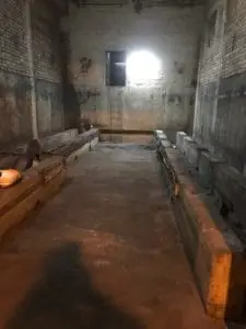 A basement tank room following tank removal A basement tank room following tank removal