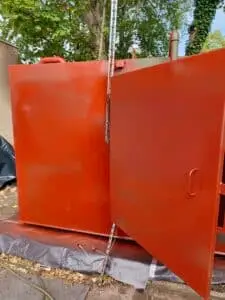 Tank with Red Oxide primer